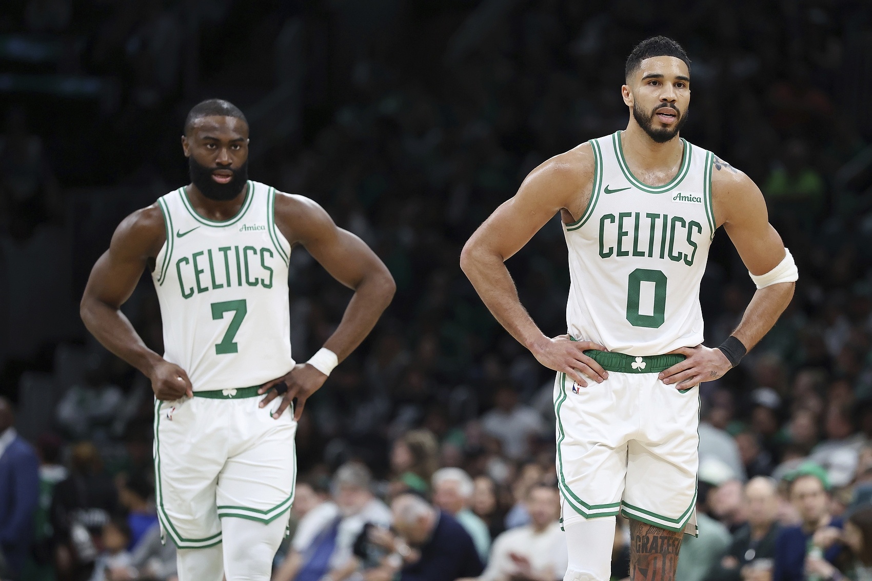 海沃德：塔图姆&amp;布朗是联盟中最好的两名侧翼之一 绿军球迷真有福